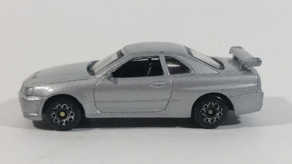Rare Motor Max Nissan Skyline GT-R Silver Die Cast Toy Car Vehicle