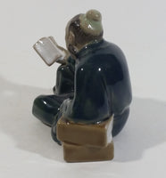 Vintage Asian Man Reading A Book Decorative Figurine
