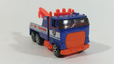 1997 Hot Wheels Rig Wrecker 24 HR Towing Emergency Tow Truck Dark Blue Die Cast Toy Car Vehicle