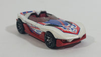 2014 Hot Wheels HW City HW Goal Yur So Fast Ferrari White Red Die Cast Toy Car Vehicle