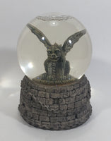 1995 Vandor Chained Gargoyle Snow Globe on Resin Brick Castle Style Base