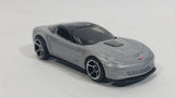 2008 Hot Wheels '09 Corvette ZR1 Metallic Grey Silver Die Cast Toy Car Vehicle