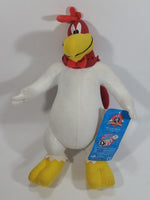 2014 Warner Bros Looney Tunes Leghorn Foghorn Chicken Rooster 9" Tall Stuffed Plush Animal with Tags Cartoon TV Show Collectible
