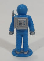 Very Rare Vintage Remco Heavy Metal NASA Blue Space Astronaut (3) Plastic Toy Figure