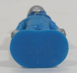 Very Rare Vintage Remco Heavy Metal NASA Blue Space Astronaut (3) Plastic Toy Figure