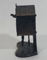 Vintage Miniature Cuckoo Clock Metal Pencil Sharpener Doll House Furniture Size with Moving Parts