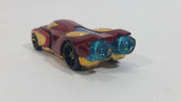 2014 Hot Wheels Marvel Iron Man Movie Film Comic Character Dark Red & Gold Die Cast Toy Car Vehicle