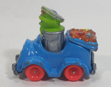 1987 Playskool The Muppets Sesame Street Green Oscar The Grouch Blue Die Cast Toy Car Vehicle