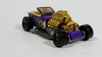 2010 Hot Wheels Hot Rods T-Bucket Purple Plastic Body Die Cast Toy Car Vehicle - Treasure Valley Antiques & Collectibles