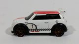 2011 Hot Wheels Mini Cooper S Challenge White Die Cast Toy Car Vehicle