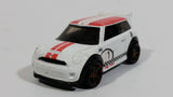 2011 Hot Wheels Mini Cooper S Challenge White Die Cast Toy Car Vehicle