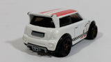 2011 Hot Wheels Mini Cooper S Challenge White Die Cast Toy Car Vehicle