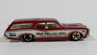 2010 Hot Wheels City Works Custom '66 GTO Wagon Fire Department Dark Red and White Die Cast Toy Car Vehicle