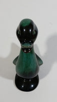 Vintage 1960s Blue Mountain Pottery Duck Duckling Bird Drip Glaze Decorative Pottery Ornament