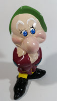 Walt Disney Snow White and the Seven Dwarfs "Grumpy" 8" Tall Hand Painted Ceramic Ornament