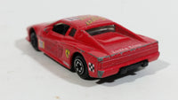 Vintage Yatming Road Tough Ferrari Testarossa Super Star 11 Red Die Cast Toy Car Vehicle