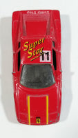 Vintage Yatming Road Tough Ferrari Testarossa Super Star 11 Red Die Cast Toy Car Vehicle