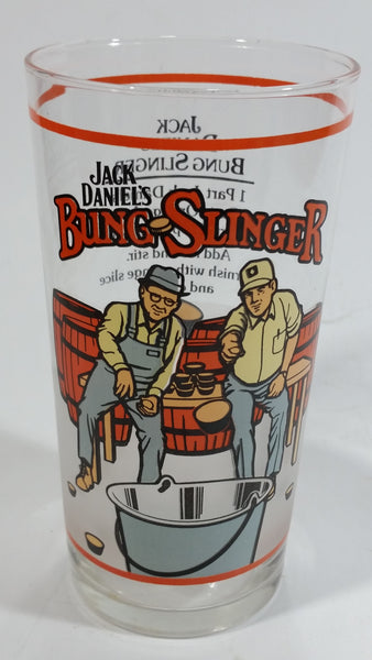 Vintage Jack Daniel's Bung Slinger 5 1/4" Drinking Tumbler Highball Glass Cup - Treasure Valley Antiques & Collectibles