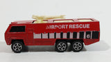 Vintage 1980s Corgi Juniors Chubb Fire Truck Airport Rescue 6 Red Die Cast Toy Car Firefighting Vehicle