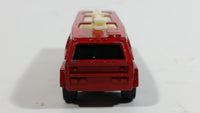 Vintage 1980s Corgi Juniors Chubb Fire Truck Airport Rescue 6 Red Die Cast Toy Car Firefighting Vehicle