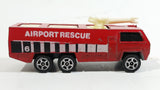 Vintage 1980s Corgi Juniors Chubb Fire Truck Airport Rescue 6 Red Die Cast Toy Car Firefighting Vehicle