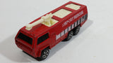 Vintage 1980s Corgi Juniors Chubb Fire Truck Airport Rescue 6 Red Die Cast Toy Car Firefighting Vehicle