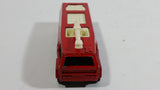 Vintage 1980s Corgi Juniors Chubb Fire Truck Airport Rescue 6 Red Die Cast Toy Car Firefighting Vehicle