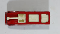 Vintage 1980s Corgi Juniors Chubb Fire Truck Airport Rescue 6 Red Die Cast Toy Car Firefighting Vehicle