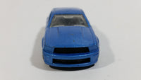 2009 Hot Wheels Mustang 45th Custom '07 Ford Mustang Blue Die Cast Toy Muscle Car Vehicle