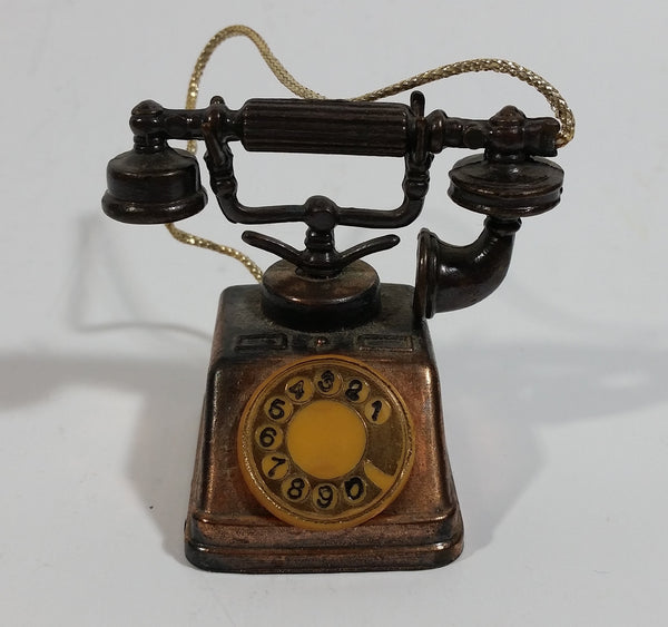 Vintage Miniature Rotary Telephone Phone Metal Pencil Sharpener Doll House Furniture Size