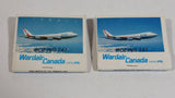 2 Vintage Wardair Canada Airlines "Boeing 747" Airplane Plane Full Match Book  Packs - Aviation Flying Collectible
