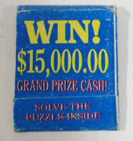 Vintage D.D. Bean & Sons Co. Hidden Hollywood Trivia III Grand Prize Win $15,000.00 Solve The Puzzle Never Used Match Pack Book - Treasure Valley Antiques & Collectibles