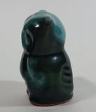 Vintage Blue Mountain Pottery Baby Owl Bird 3" Tall Drip Glaze Decorative Pottery Ornament