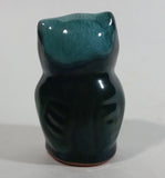 Vintage Blue Mountain Pottery Baby Owl Bird 3" Tall Drip Glaze Decorative Pottery Ornament