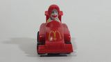 1988 McDonald's Turbo Macs Ronald McDonald Red Toy Pull Back Friction Motorized Plastic Toy Car Vehicle - Happy Meals - Treasure Valley Antiques & Collectibles