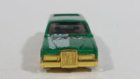 2001 Hot Wheels Turbo Taxi Limozeen Metallic Green Gold Die Cast Toy Car Limousine Limo Vehicle