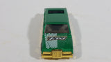 2001 Hot Wheels Turbo Taxi Limozeen Metallic Green Gold Die Cast Toy Car Limousine Limo Vehicle