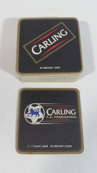 Carling F.A. Premiership Soccer Football "No Ordinary Lager, No ordinary League" Lot of 28 Beer Drink Coasters