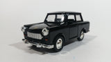 Sunnyside Superior Trabant 601 Black SS 4725 Pullback Friction Motorized 1:43 Scale Die Cast Toy Car Vehicle with Opening Doors