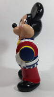 Vintage 1989 Walt Disney Mickey Mouse Cartoon Character 9 1/2" Tall Hand Painted Ceramic Ornament Signed and Dated