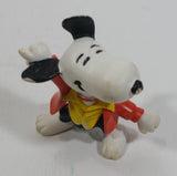 Vintage United Features Peanuts Snoopy 1970's Disco Dancer PVC Toy Figure Made in Hong Kong