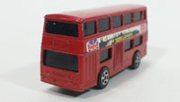 Vintage Corgi Juniors Daimler Fleetline 'See More London' Red Double Decker Bus Die Cast Toy Car Vehicle