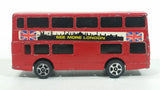 Vintage Corgi Juniors Daimler Fleetline 'See More London' Red Double Decker Bus Die Cast Toy Car Vehicle