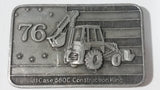 Vintage 1976 J.I. Case 850C Construction King Tractor Heavy Metal Belt Buckle Bicentennial Edition - 05193