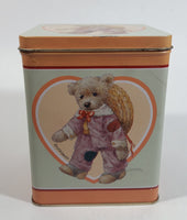 1987 Giordano 'Jessie' Cute Teddy Bear Tin Metal Container Collectible