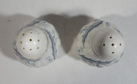 Paragon 'Bridal Leaf' Pattern Blue and White Fine Bone China Salt and Pepper Shakers Set