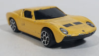 Maisto Fresh Metal 1966 Lamborghini Miura Yellow 1/64 Scale Die Cast Toy Dream Car Vehicle