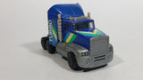Vintage KY (Kai Yip) Tough Roders Blue Turbo Semi Truck Pressed Steel Cab with Plastic Toy Car Vehicle