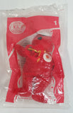 2004 Ty Teanie Beanie Baby '10th Bear Toy' Red Stuffed Animal Teddy Bear McDonald's Happy Meal #1 - New in Package