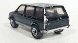 1984 Matchbox 1984 Dodge Caravan Van Black Die Cast Toy Car Vehicle With Opening Sliding Passenger Side Door